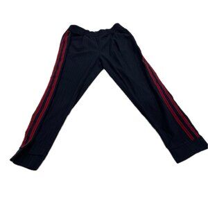 Zara Womens Pinstripe Athleisure Red and Navy Blue Joggers Size Small